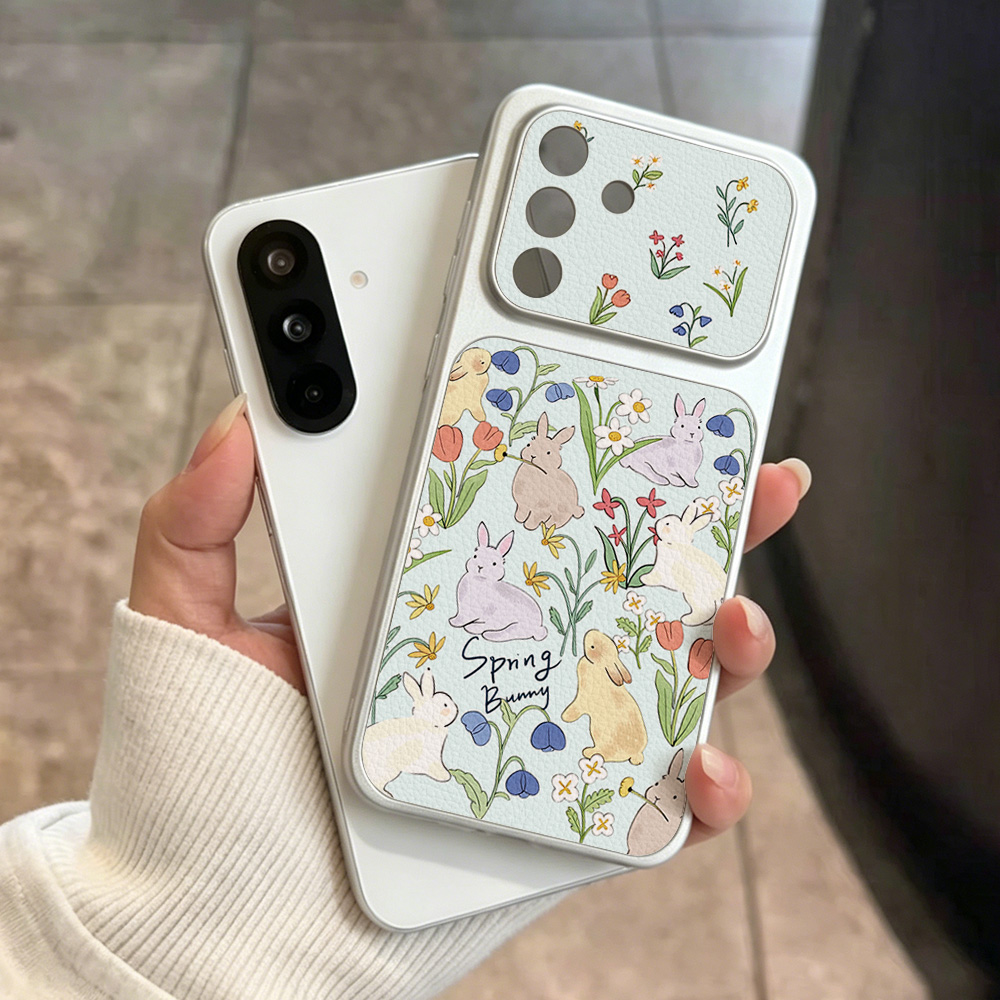Phone Cases Galaxy A16 5G - Cute Rabbit Leather Phone Case For