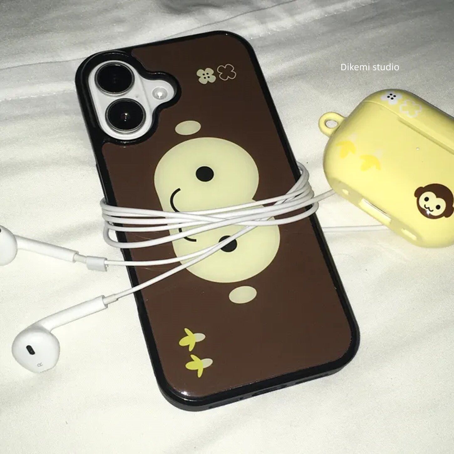 Phone Cases Iphone 13 - Big Head Monkey Brown Korea INS