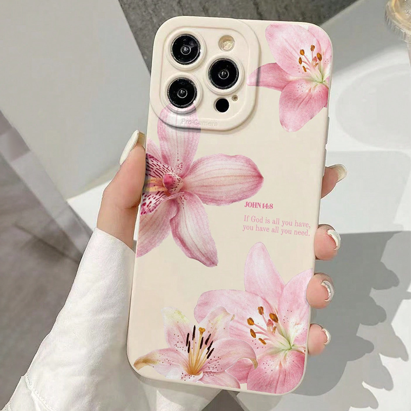 Blue Floral Painted Silicone I - Phone Cases Xr Iphone ulasan dan harga