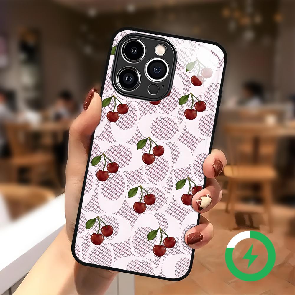 Cherry Luxury Pattern Phone Ca - Phone Cases Iphone 13 ulasan dan harga