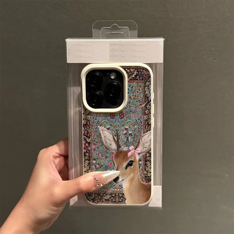Vintage Deer Lichee Silicone P - Phone Cases Xiaomi 15 ulasan dan harga
