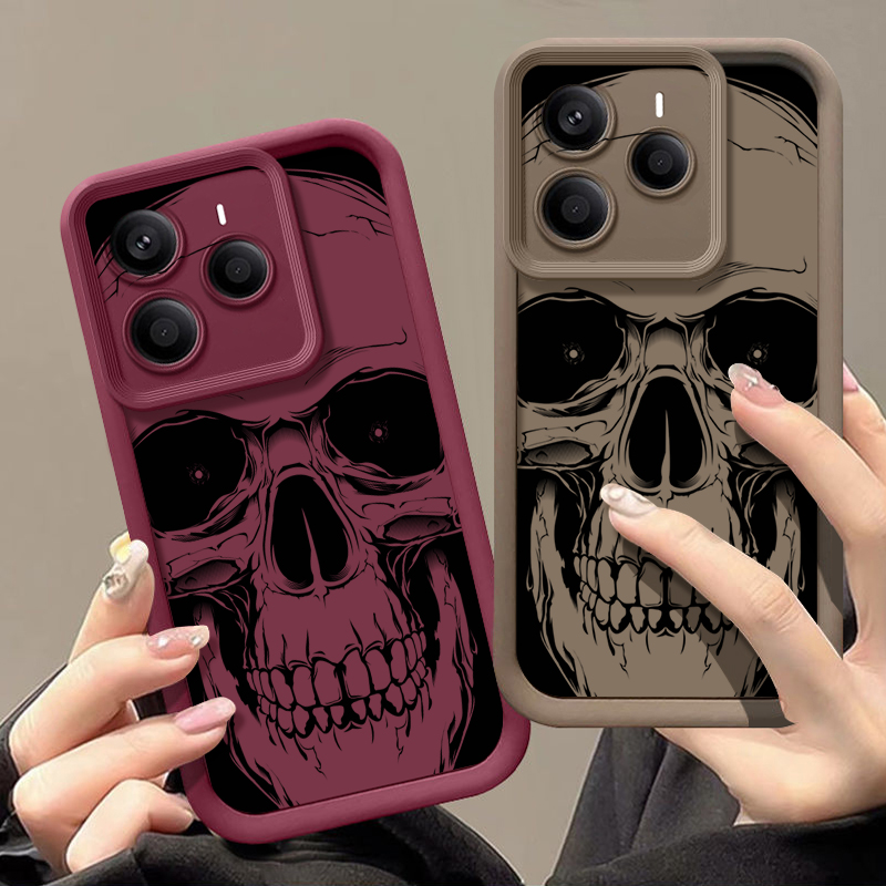 Cool Black Skull Print Phone C - Phone Cases Xiaomi 15 ulasan dan harga
