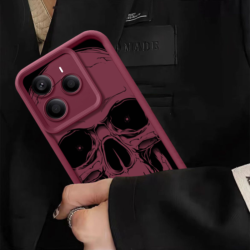 Cool Black Skull Print Phone C - Phone Cases Xiaomi 15 ulasan dan harga