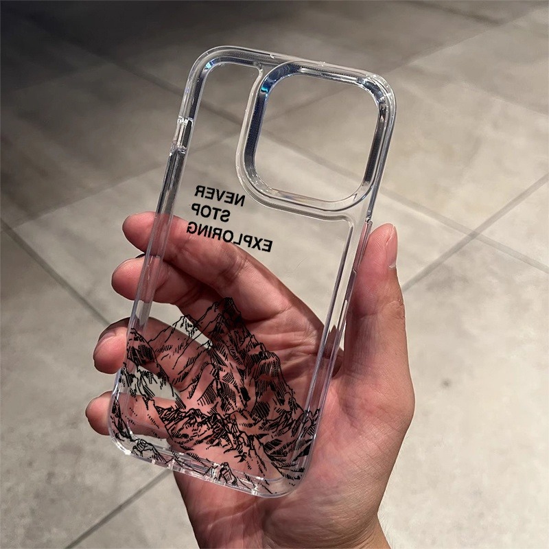 Never Exploring Mountain Line  - Phone Cases Iphone 13 ulasan dan harga