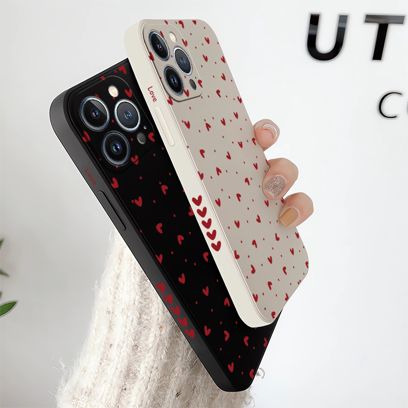 Love Heart Print Phone Case Fo - Phone Cases For Iphone 16 ulasan dan harga