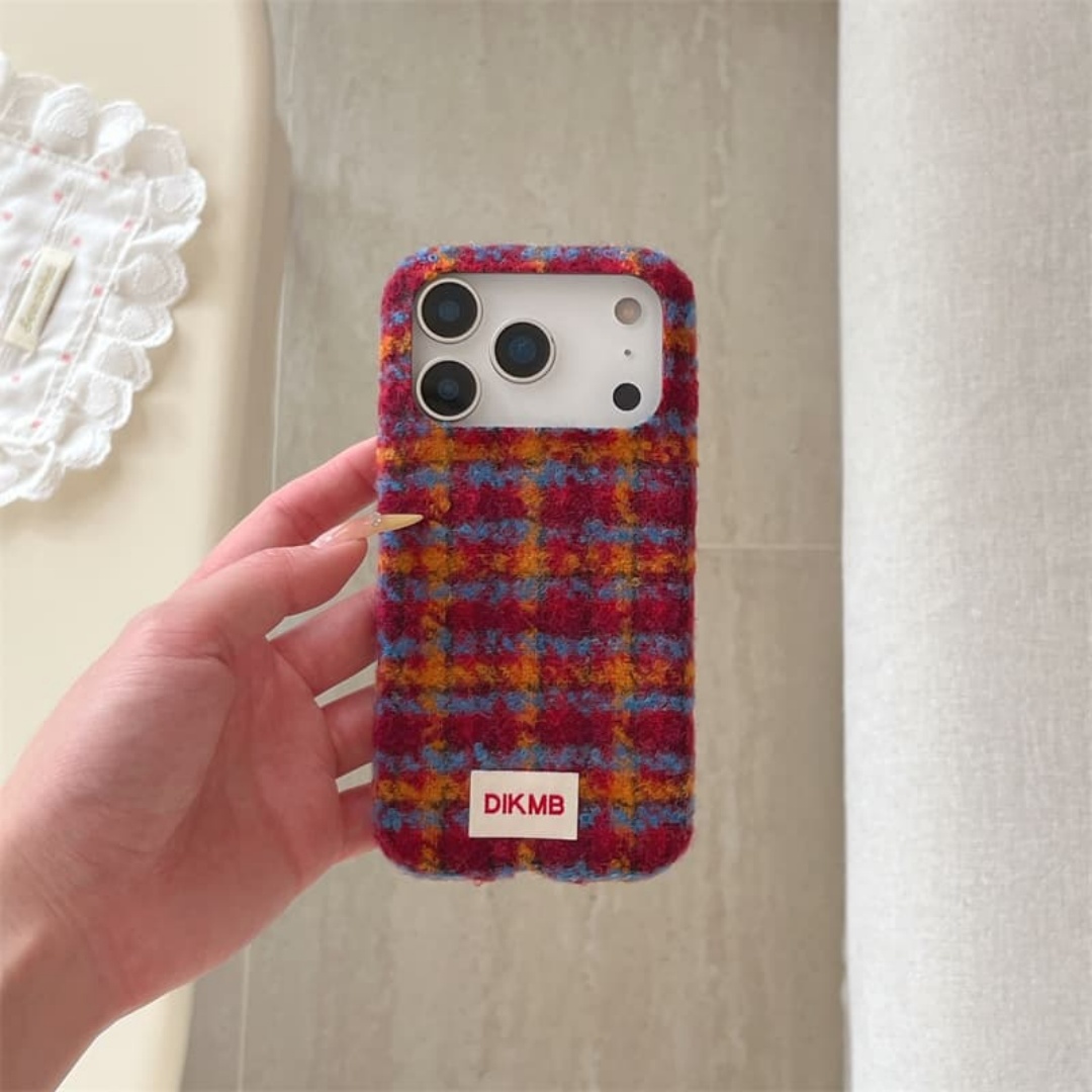 Winter Warm Plaid Fuzzy Phone  - Phone Cases Iphone 13 ulasan dan harga