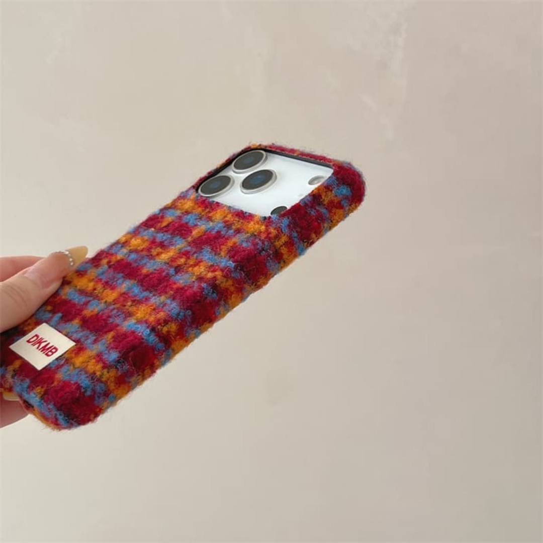 Winter Warm Plaid Fuzzy Phone  - Phone Cases Iphone 13 ulasan dan harga