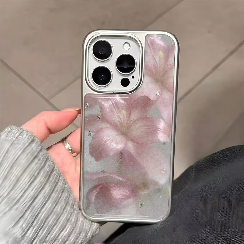 Pink Lily Flash Pink Drip Glue - Phone Cases Iphone 13 ulasan dan harga