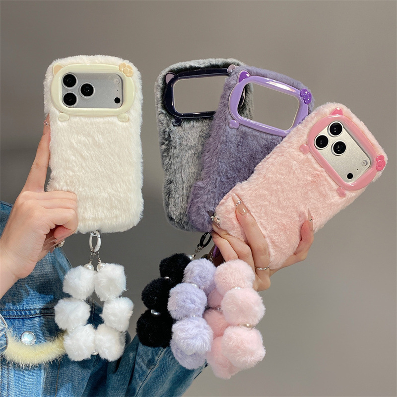 Luxury Solid Colors Furry Plus - Phone Cases Iphone 13 ulasan dan harga