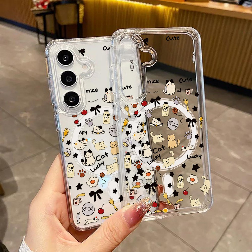 Cute Cat Magnetic Phone Case F - Phone Cases Galaxy A16 5G ulasan dan harga