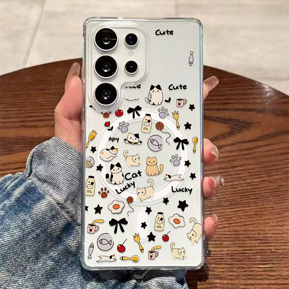 Cute Cat Magnetic Phone Case F - Phone Cases Galaxy A16 5G ulasan dan harga
