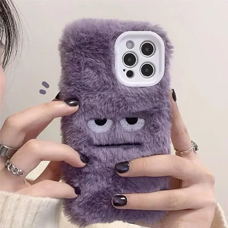 Cute Monster Plush Fluffy Phon - Phone Cases Iphone 13 ulasan dan harga