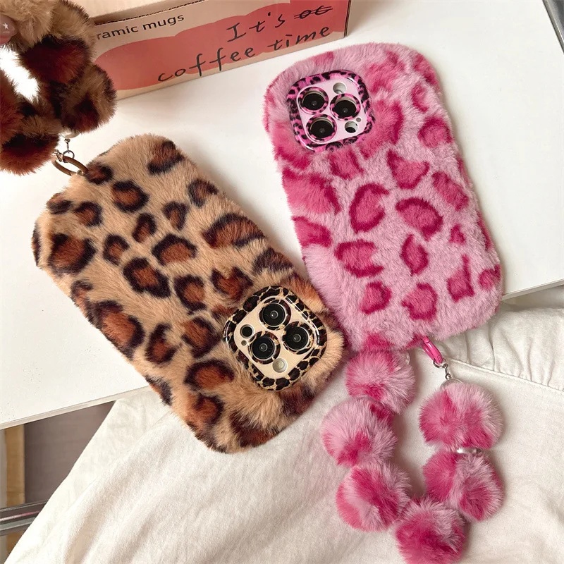 Fashion Leopard Furry Plush Le - Phone Cases Iphone 13 ulasan dan harga