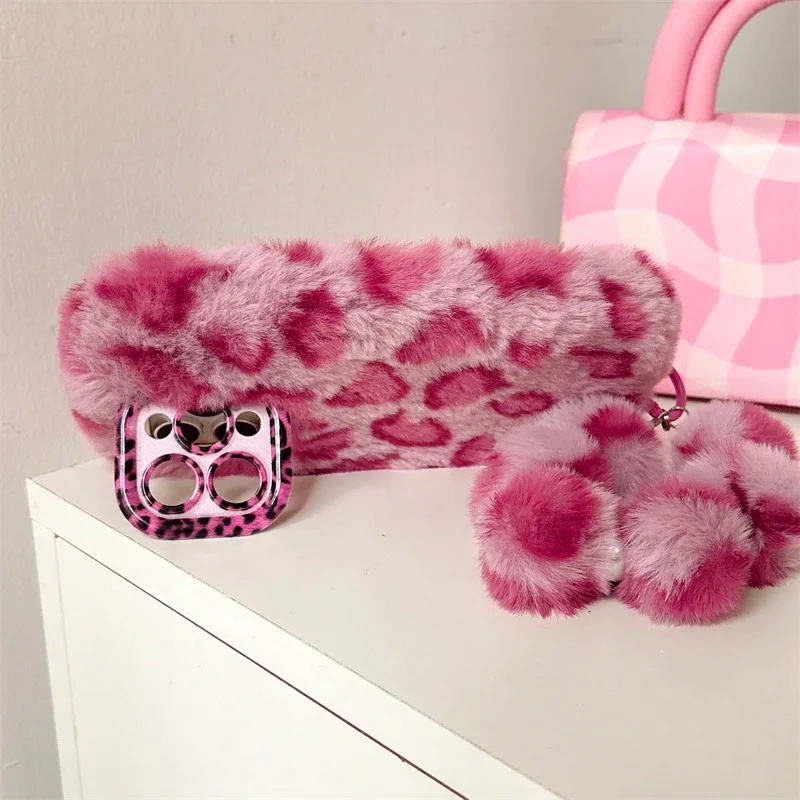 Fashion Leopard Furry Plush Le - Phone Cases Iphone 13 ulasan dan harga