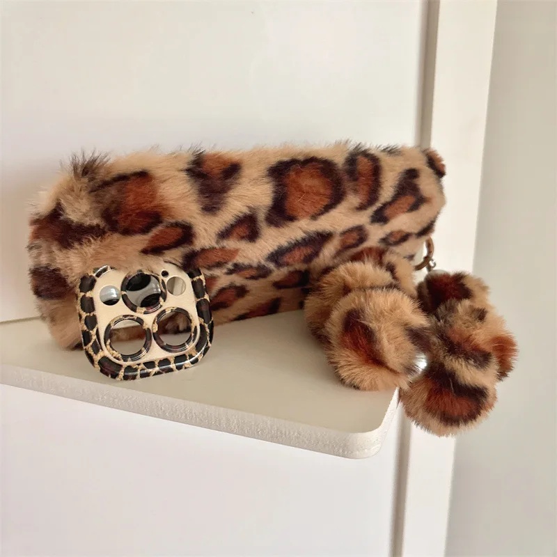Fashion Leopard Furry Plush Le - Phone Cases Iphone 13 ulasan dan harga