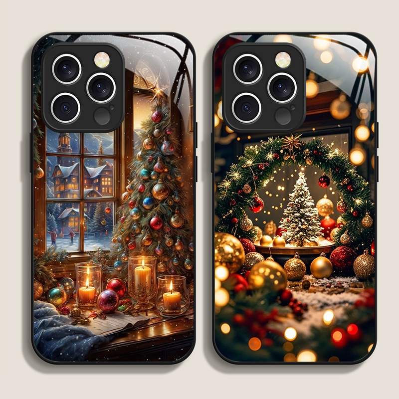 Christmas Tree Gift Snowy Town - Phone Cases Iphone 13 ulasan dan harga