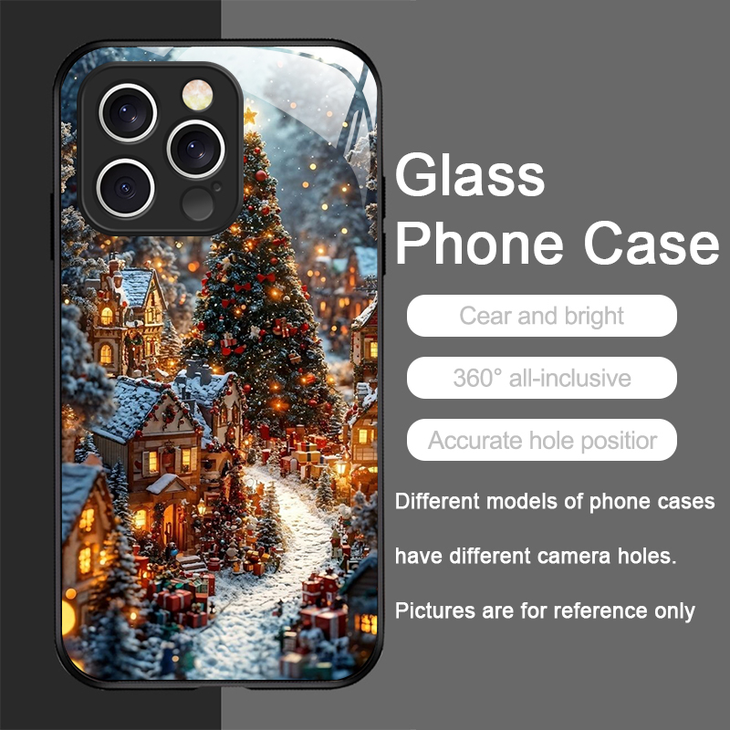 Christmas Tree Gift Snowy Town - Phone Cases Iphone 13 ulasan dan harga