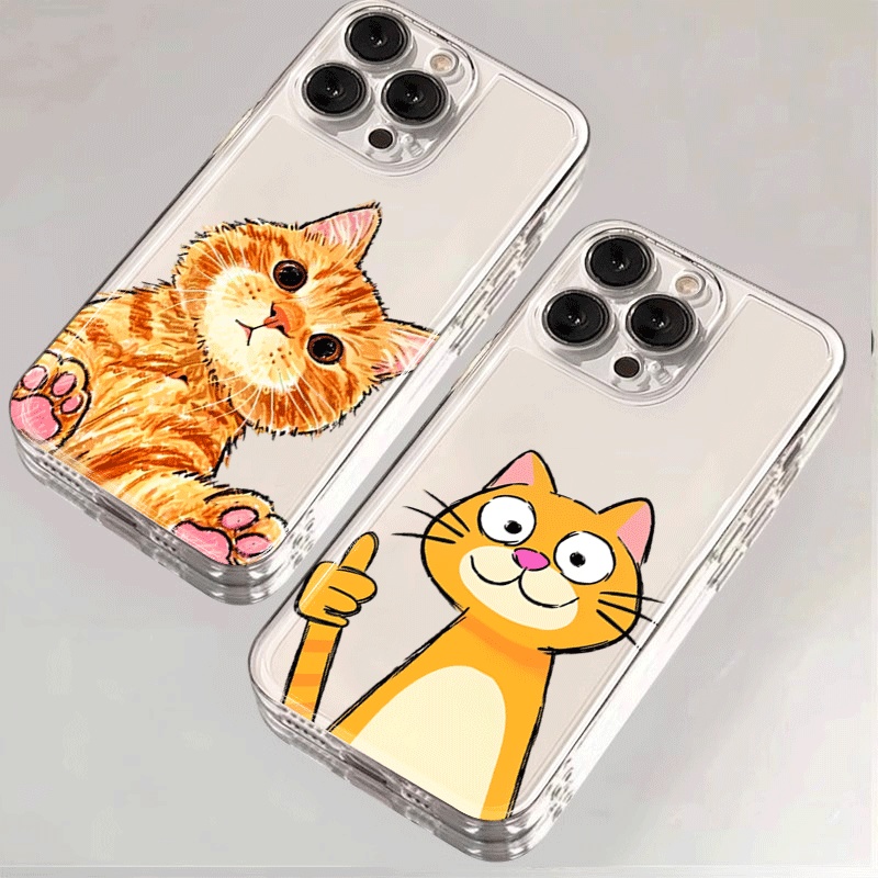 Cute Cartoon Orange Cat Phone  - Phone Cases Xiaomi 15 ulasan dan harga