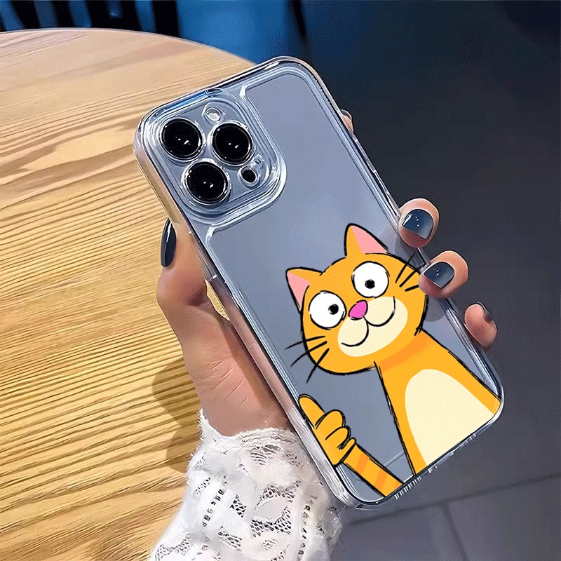 Cute Cartoon Orange Cat Phone  - Phone Cases Xiaomi 15 ulasan dan harga