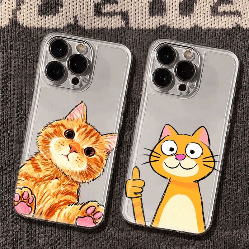 Cute Cartoon Orange Cat Phone  - Phone Cases Xiaomi 15 ulasan dan harga